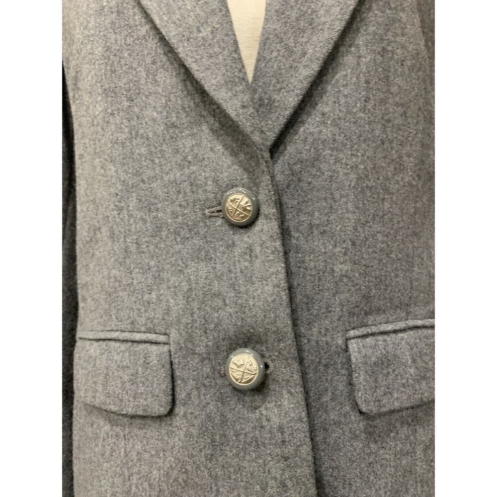 Pendleton Size 6 Petite Gray Wool Jacket/Blazer Two Button Closure Vintage - Picture 3 of 6